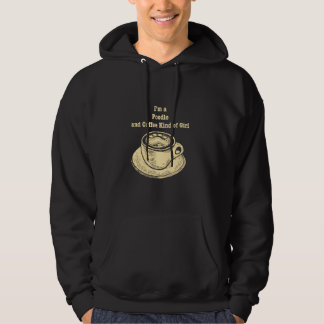 Jag är Pudel och kaffe av flicka Leksak Pudel gör Hoodie