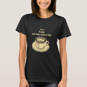 Jag är Pudel och kaffe av flicka Leksak Pudel gör T Shirt