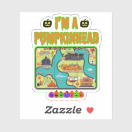 Jag är Pumpkinhead Karta Sticker Klistermärken