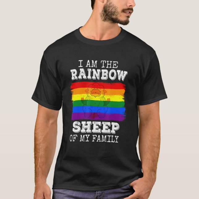 Jag är rabushfår i mitt familjs CSD-Pride Mont T Shirt (Framsida)