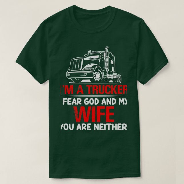 JAG ÄR RÄDD FÖR GOD OCH MIN VIFE. T SHIRT (Design framsida)