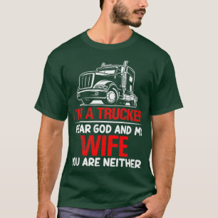 JAG ÄR RÄDD FÖR GOD OCH MIN VIFE. T SHIRT
