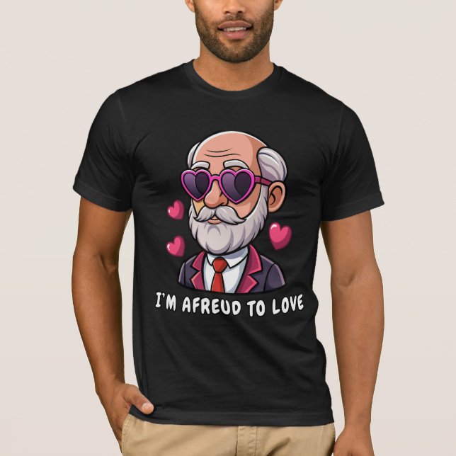 Jag är rädd för kärlek t shirt (Framsida)
