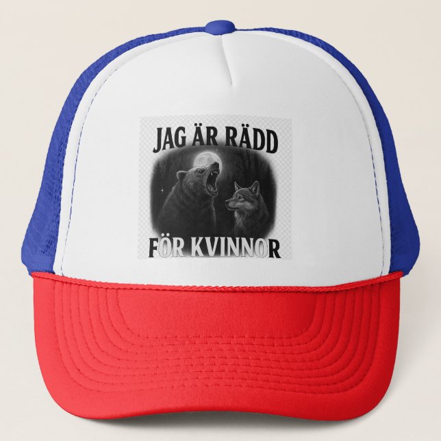 jag är rädd för kvinnor keps (Framsida)