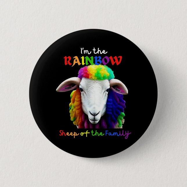 Jag är RAINBOW-får i familjen 2 Knapp (Framsida)