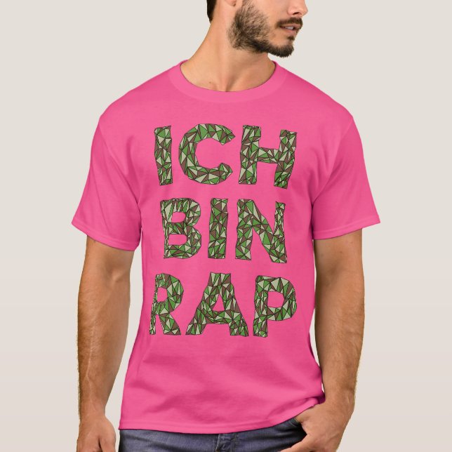 Jag är Rap Polygon Design Hip hop T Shirt (Framsida)
