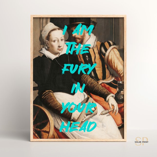 Jag är rasen i ditt huvud Renaissance Painting Qu Poster (Skapare uppladdad)