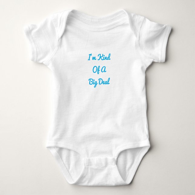 Jag är rätt så stort nummer, baby, helkropp t shirt (Framsida)