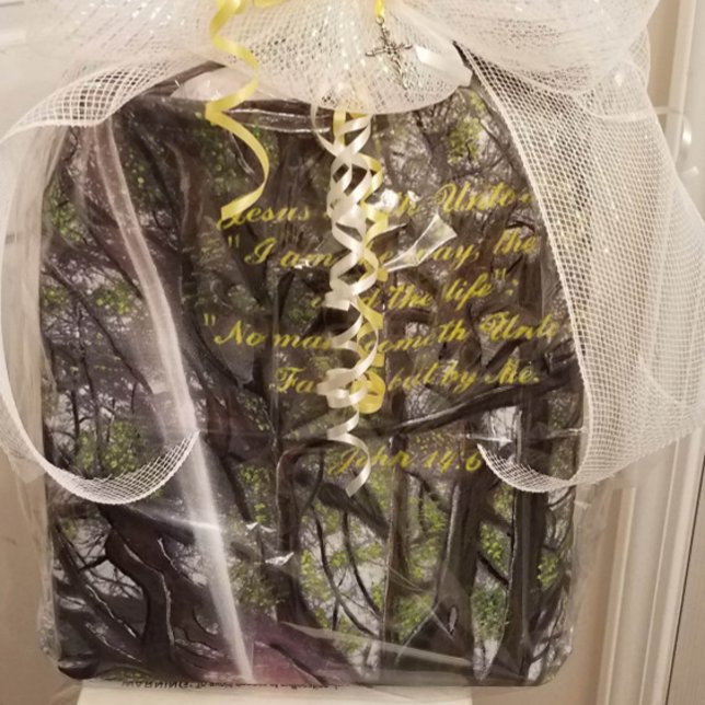 "Jag är rätt väg, sanningen, livet", tote Bag Tygkasse (Skapare uppladdad)