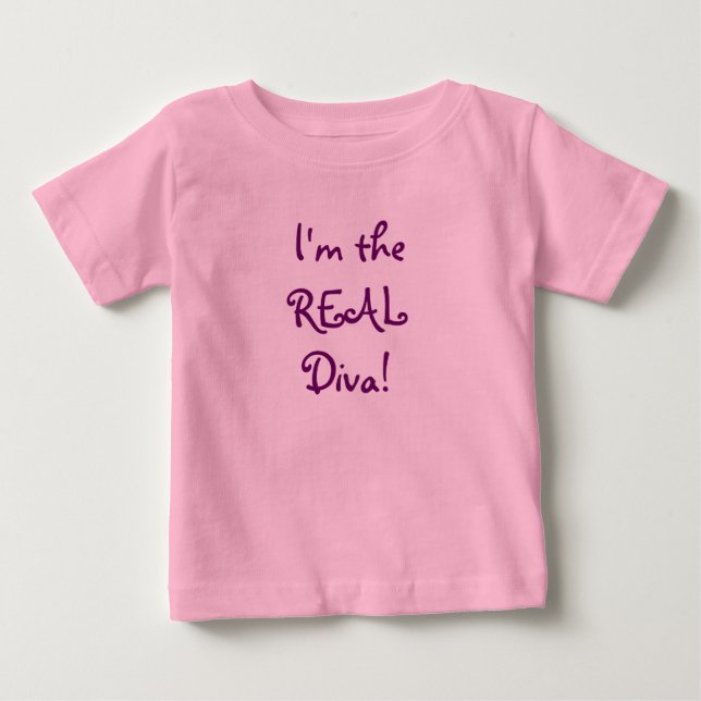 Jag är REAL Diva! Tee (Framsida)