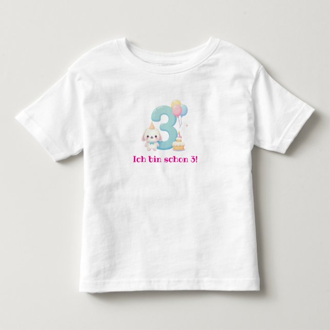 Jag är redan 3! t shirt (Framsida)