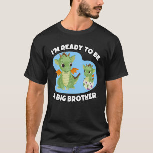 Jag är Redo att bli en storebror Cute Dragon Sysko T Shirt