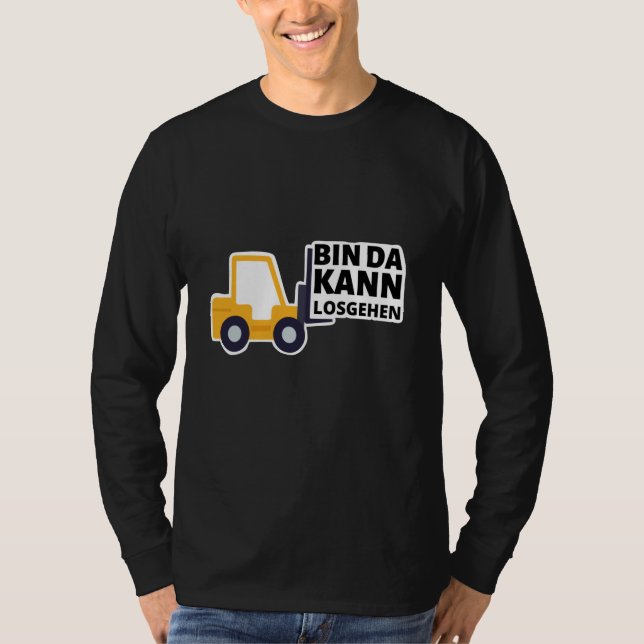 Jag är Redo att gå lustigt T Shirt (Framsida)