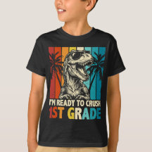 Jag är redo att krossa 1:a klass T-Rex dinosaurie