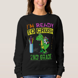 Jag är redo att krossa 2:a klassens Rex-dinosaurie T Shirt