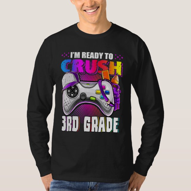 Jag är Redo att krossa 3rd Klass Back to school Vi T Shirt (Framsida)