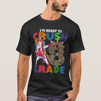 Jag är Redo att krossa 3Rd Klass Dabbing Unicorn L T Shirt