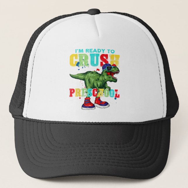 Jag är Redo att krossa andra Klass Dinosaur tillba Keps (Framsida)