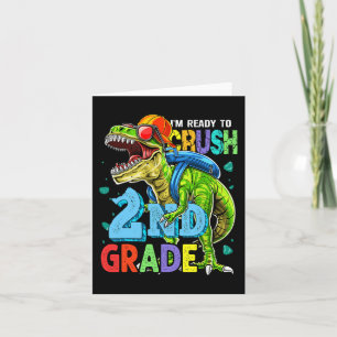 Jag är Redo att krossa andra Klass Dinosaur tillba Kort