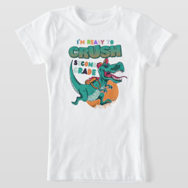 Jag är Redo att krossa andra Klass Dinosaur tillba T Shirt