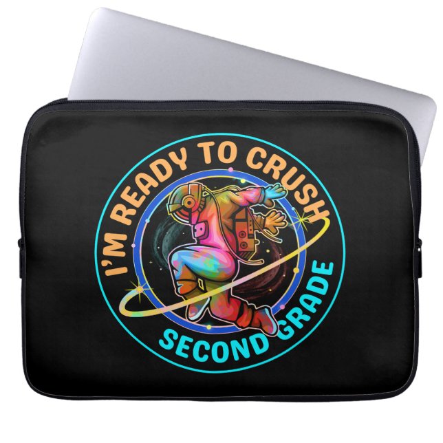 Jag är redo att krossa andra klass laptop fodral (Framsidan)