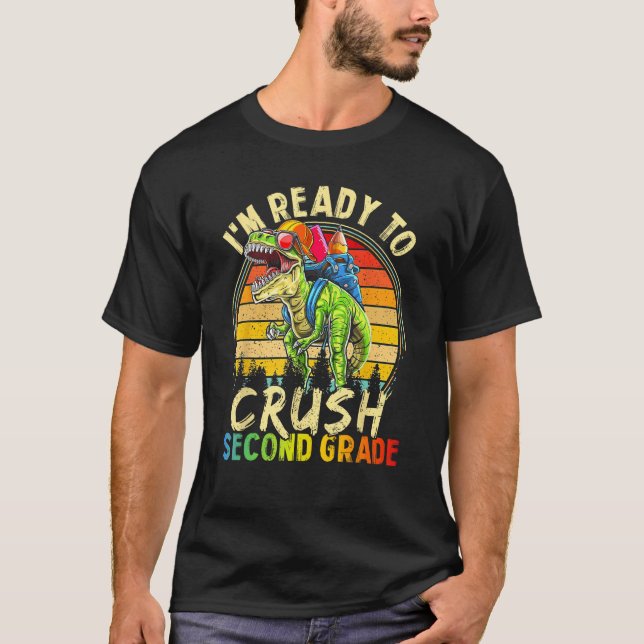 Jag är Redo att krossa andra Klass-monster Lastbil T Shirt (Framsida)