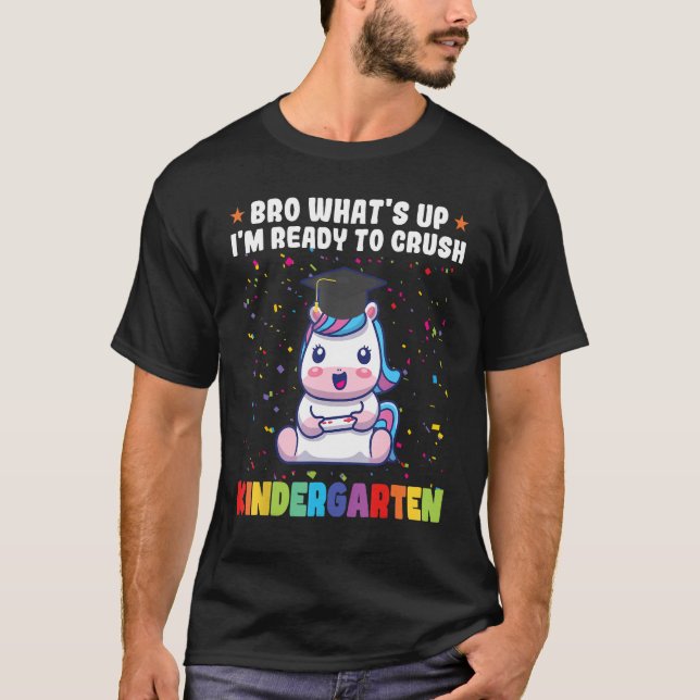 Jag är redo att krossa dagis t shirt (Framsida)