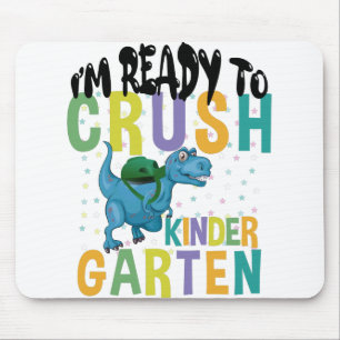 Jag är redo att krossa dinosaurie i förskolan musmatta