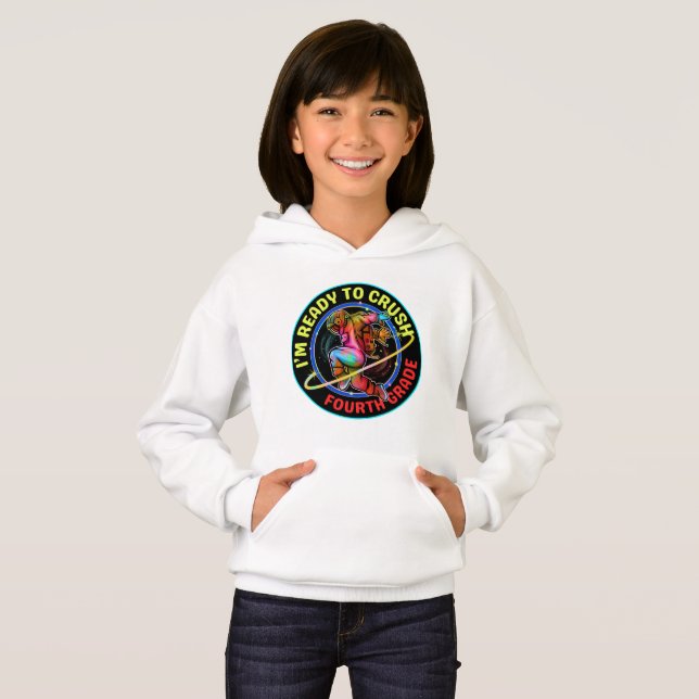 Jag är redo att krossa fjärde klass t shirt (Hel framsida)