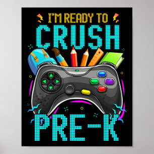 Jag är Redo att krossa förk-ck till skolvideospel Poster