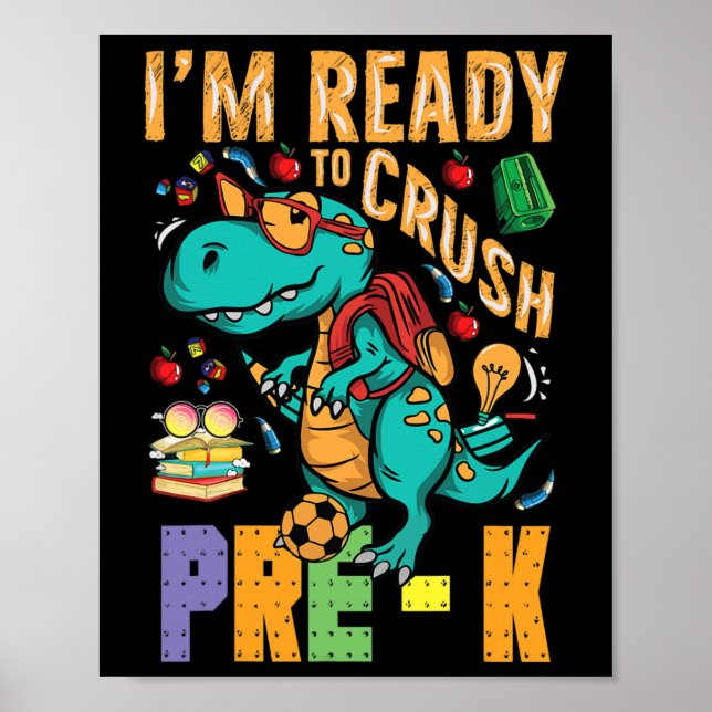 Jag är Redo att krossa förK Monster Lastbil Dino. Poster (Framsidan)