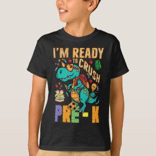 Jag är Redo att krossa förK Monster Lastbil Dino. T Shirt