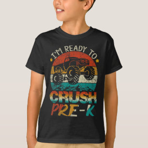 Jag är Redo att krossa förK Monster Lastbil Vintag T Shirt