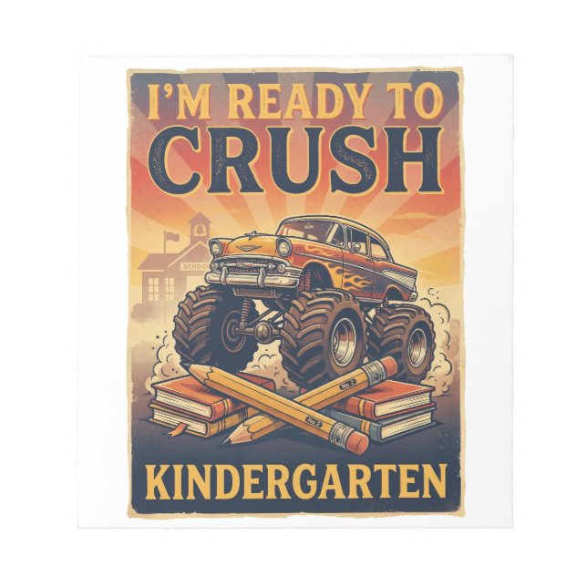 Jag är redo att krossa förskolan anteckningsblock (Framsida)