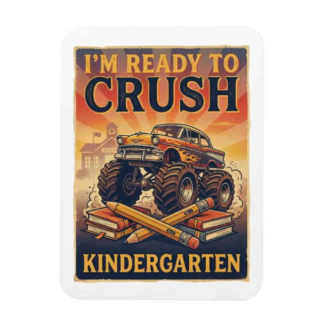 Jag är redo att krossa förskolan magnet (Vertikal)