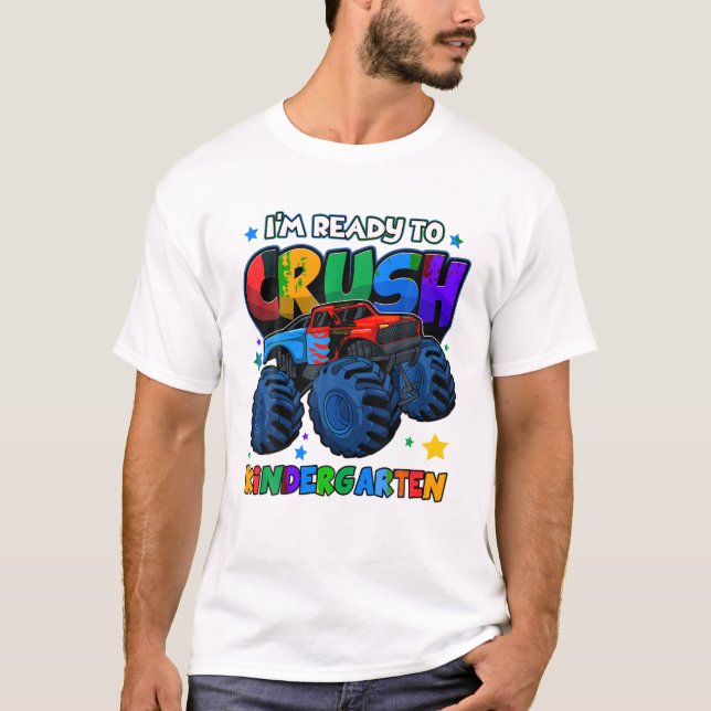Jag är redo att krossa förskolan t shirt (Framsida)