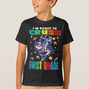 Jag är Redo att krossa första Klass Astronaut Ridi T Shirt