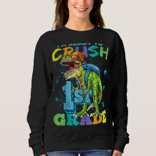 Jag är Redo att krossa första Klass-dinosaur tillb T Shirt
