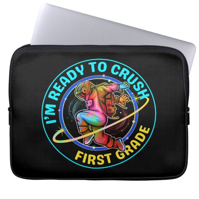 Jag är redo att krossa första klass laptop fodral (Framsidan)