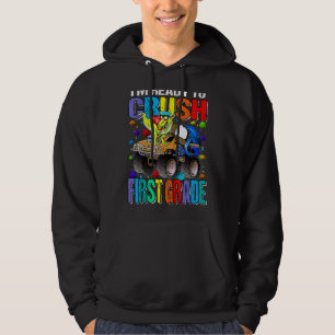 Jag är Redo att krossa första Klass Monster Lastbi Hoodie