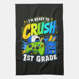 Jag är redo att krossa första klass tillbaka till kökshandduk