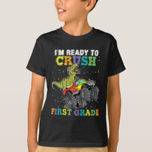 Jag är redo att krossa första klassens monstertruc t shirt
