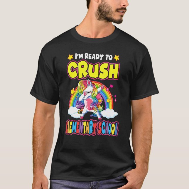 Jag är Redo att krossa grundskolenivån. T Shirt (Framsida)