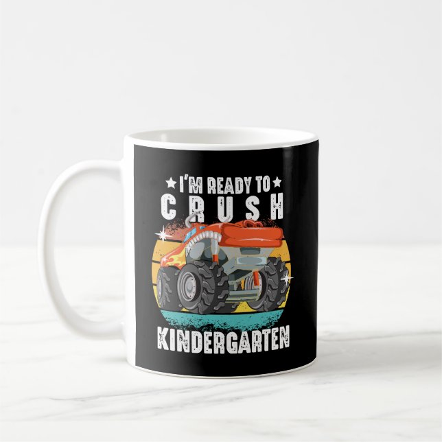 Jag är Redo att krossa Kindergarten Back to school Kaffemugg (Vänster)