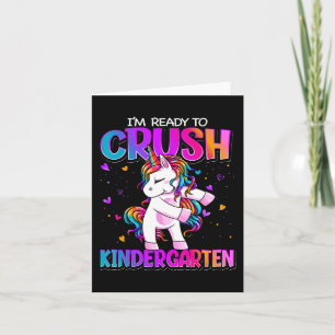 Jag är Redo att krossa Kindergarten Back to school Kort