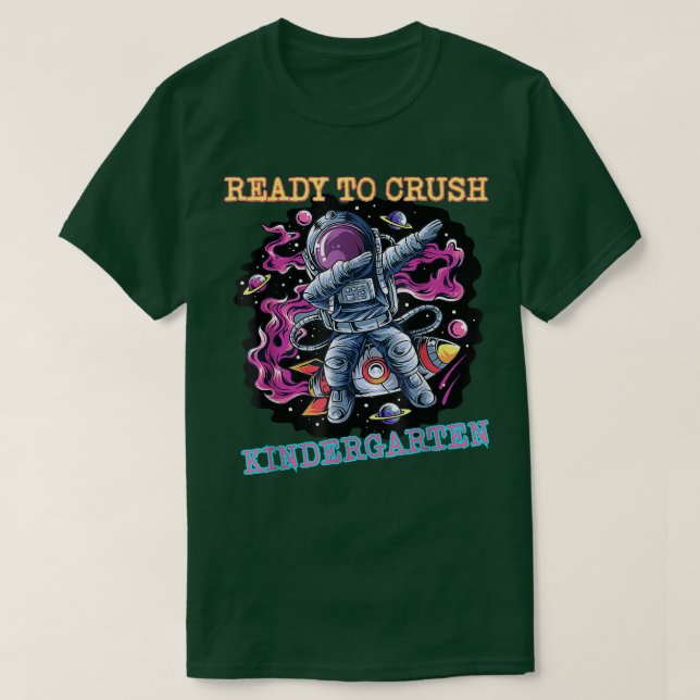 Jag är Redo att krossa Kindergarten Back to school T Shirt (Design framsida)