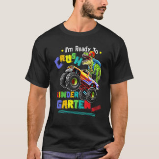 Jag är Redo att krossa Kindergarten Dinosaur tillb T Shirt