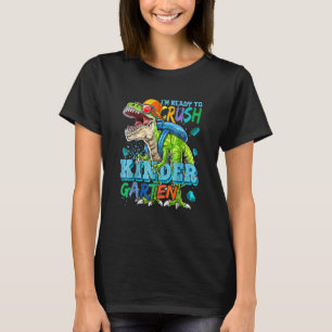 Jag är Redo att krossa Kindergarten Dinosaur tillb T Shirt