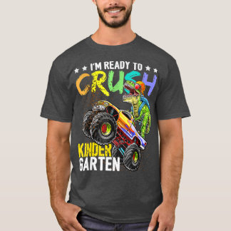 Jag är Redo att krossa Kindergarten Dinosaur tillb T Shirt