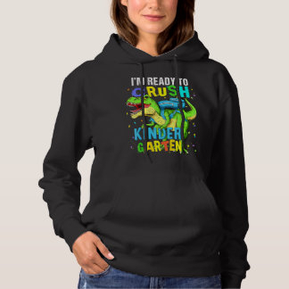 Jag är Redo att krossa Kindergarten Dinosaur tillb T Shirt